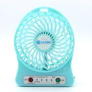Welltop&reg; 4-inch Electric Portable Mini fan Rechargeable Desktop fan Electric Personal Fan Vanes 3 Speeds Household... N2