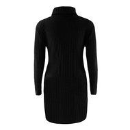 Women Dress,Haoricu Fall Womens Casual Long Sleeve High-collar Solid Jumper Turtleneck Sweater Dress Skirt Coat... N6
