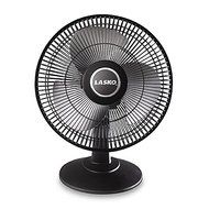 Lasko&reg; 12-Inch Indoor Table Fan with soft metallic accents, 3 quiet speeds, wide area oscillation, ideal for any...
