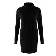 Women Dress,Haoricu Fall Womens Casual Long Sleeve High-collar Solid Jumper Turtleneck Sweater Dress Skirt Coat... N11