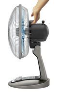 Rowenta VU2531 Turbo Silence Oscillating 12-Inch Table Fan Powerful and Quiet, 4-Speed, Bronze N2