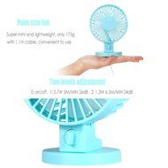 QH USB Mini Portable Double-vane Desk Fan Electric Computer Super Mute Cooler Fan (White) N14