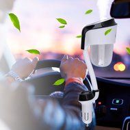 Alloet New Mini USB Car Charger Air Humidifier Diffuser Oil Aroma Mist Purifier (White) N17