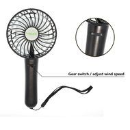 LIPPO Household USB Fan Portable Summer Cooling Fan 2-way Powered Convenient Mini Cooler (Palm-Leaf 183, Black) N29