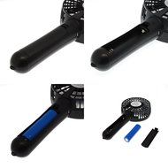LIPPO Household USB Fan Portable Summer Cooling Fan 2-way Powered Convenient Mini Cooler (Palm-Leaf 183, Black) N30