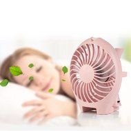 LIPPO Household USB Fan Portable Summer Cooling Fan 2-way Powered Convenient Mini Cooler (Palm-Leaf 183, Black) N31