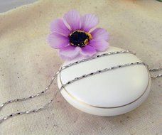 New Arrival 1Pc Women Jewelry 925 Silver Necklace Sophisticated Ingot Chain N5