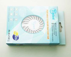 Lcyyo@ Taidea UF-TDF01 Mini Portable Mute USB 18650 Rechargeable Battery Fan Table Fan with LED Light for Home... N6