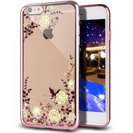 iPhone 7 Case,iPhone7 Case,ikasus Mini Love Heart Glitter Bling Crystal Rhinestone Diamonds Clear Rubber Golden... N56