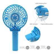 Rechargeable Fans Portable &amp; Foldable Handheld Mini Fan Battery Operated Cooling Fan with 18650 Battery, Electric... N24