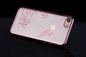 iPhone 7 Case,iPhone7 Case,ikasus Mini Love Heart Glitter Bling Crystal Rhinestone Diamonds Clear Rubber Golden... N71