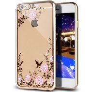 iPhone 7 Case,iPhone7 Case,ikasus Mini Love Heart Glitter Bling Crystal Rhinestone Diamonds Clear Rubber Golden... N75