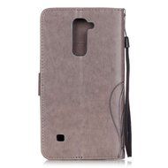 Spritech(TM) Pu Leather Bling Phone Case For LG G Stylo 2 LS775/LG Stylus 2 K520,Handmade Crystal Accessary Flower... N38