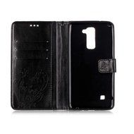 Spritech(TM) Pu Leather Bling Phone Case For LG G Stylo 2 LS775/LG Stylus 2 K520,Handmade Crystal Accessary Flower... N39