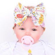 Newborn Infant Toddler Girls Baby Stripe Bowknot Beanie Hat Comfys Hospital Cap N13