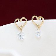 New Women Earring Silver Plated Ear Hook Rhinestone Earrings Fashion Jewelry N5