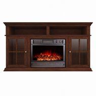 Argo Furniture Alessandra Electric Fireplace, Walnut N21