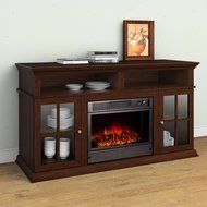 Argo Furniture Alessandra Electric Fireplace, Walnut N22