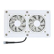 AV Cabinet/Desk Cooling fans with adjustable thermostat &amp; multispeed/white model N4