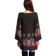 Women Dress,Haoricu Women's Long Sleeve Vintage Party Beach Dress Casual Vestidos N5