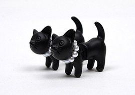 Punk Cool Simple Stereoscopic Cat Kitten Impalement Ear Stud Pretty Cute Earring N3