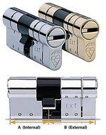 Avocet ABS High Security Euro Cylinder - Anti Snap Lock - TS007 3 Star (45(INT)x50(EXT), Chrome) by Avocet ABS N2