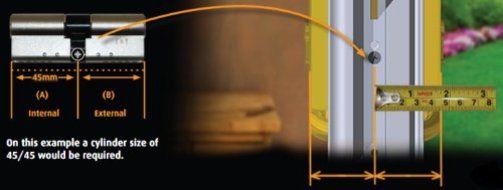 Avocet ABS High Security Euro Cylinder - Anti Snap Lock - TS007 3 Star (45(INT)x50(EXT), Chrome) by Avocet ABS N3