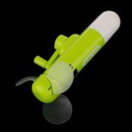 Portable Hand Crank Mini Fan without Battery for Kids Toy -Green N4