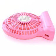 Broadstar Portable Mini Lightweight Rechargeable Table Electric Fan - Pink N2