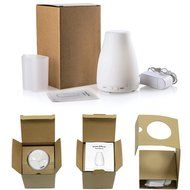 Ultrasonic Aromatherapy Essential Oil Diffuser 100ml Cool Mist Humidifier with 7 Color LED Mood Lights for Office... N15