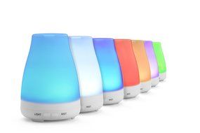 Tigerhu Ultrasonic Air Aroma Humidifier With Changing 7 Color LED Lights Electric Aromatherapy Essential Oil Aroma... N7