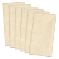 DII 100% Cotton, Oversized, Glittering, 20x 20" Napkin, Set of 6, Cream Sparke N2
