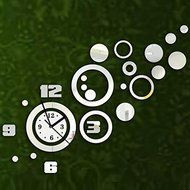 EverTrust(TM) New Promotion Hot Sale Quartz Wall sticker Mirror Modern Clock 3d Decal Design Best Decor Home Diy... N3