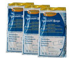 18 Electrolux Renaissance Micro Filtration Style R Vacuum Bags + 3 Filters, Epic 8000 GUARDIAN SERIES LUX 9000... N3