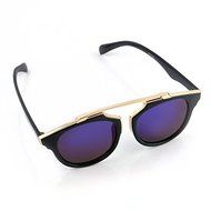 Men Women Aviator Retro Vintage UV400 Sunglasses Driving Fishing Glasses Unisex (black) N2