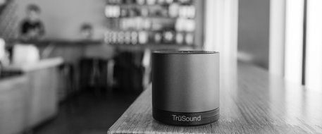 TruSound Audio T2, Bluetooth Portable Speaker SpeakerPhone Sound Glossy Gunmetal N2