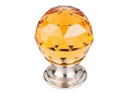 Top Knobs TK111BSN Crystal Knob Nickel by Top Knobs