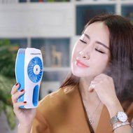 V-Resourcing Multifunction Handheld USB Mini Misting Fan,Rechargeable Portable Mini Humidifier Cooling Fan for... N9