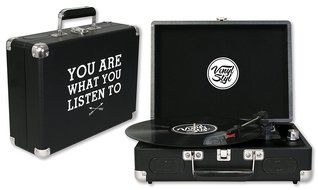 Vinyl Styl Groove Portable 3 Speed Turntable (You Are What You Listen To)
