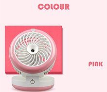 Water Mist Fan Rechargeable Misting Humidifier Fans 3colors Spraying Powerful Fan Office Desktop Mobile Power... N9