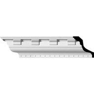 Ekena Millwork MLD03X03X04DT 3-Inch H x 3-Inch P x 4 1/4-Inch F x 94 1/2-Inch L Dentil Crown Moulding by Ekena...