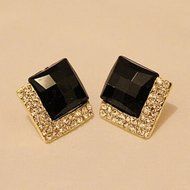 1 Pair New Fashion Women Lady Elegant Crystal Rhinestone Ear Stud Earrings W8 N3