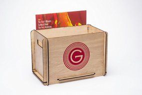 Record Crate for Vinyl LP and 45 by GrooveWasher - Storage &amp; Carry Box N2