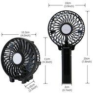 M-Aimee Portable USB Mini Battery Fans (Black) N21