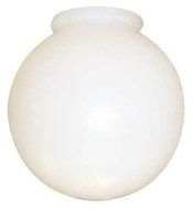 NATIONAL BRAND ALTERNATIVE 672500 Acrylic Globe 6 In. White -