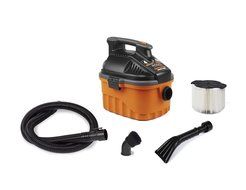 RIDGID Wet Dry Vacuums VAC4000 Powerful and Portable Wet Dry Vacuum Cleaner, Includes 4-Gallon, 5.0 Peak Horsepower... N7