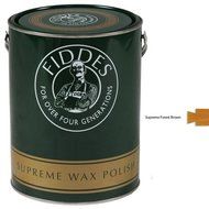 Fiddes Supreme Wax Polish 5Ltr Forest Brown - for furniture and internal woodwork by Fiddes