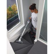 Black+Decker HFEJ415JWMF10 SMARTECH Cordless 16V Lithium 2-N-1 Floor Extension Stick Vacuum - White N6