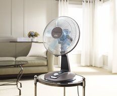 Rowenta VU2531 Turbo Silence Oscillating 12-Inch Table Fan Powerful and Quiet, 4-Speed, Bronze N4