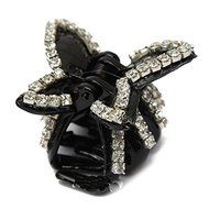 Girls Crystal Butterfly Rhinestone Claw Hairpin Women Hair Clamp Accessory Clip N2